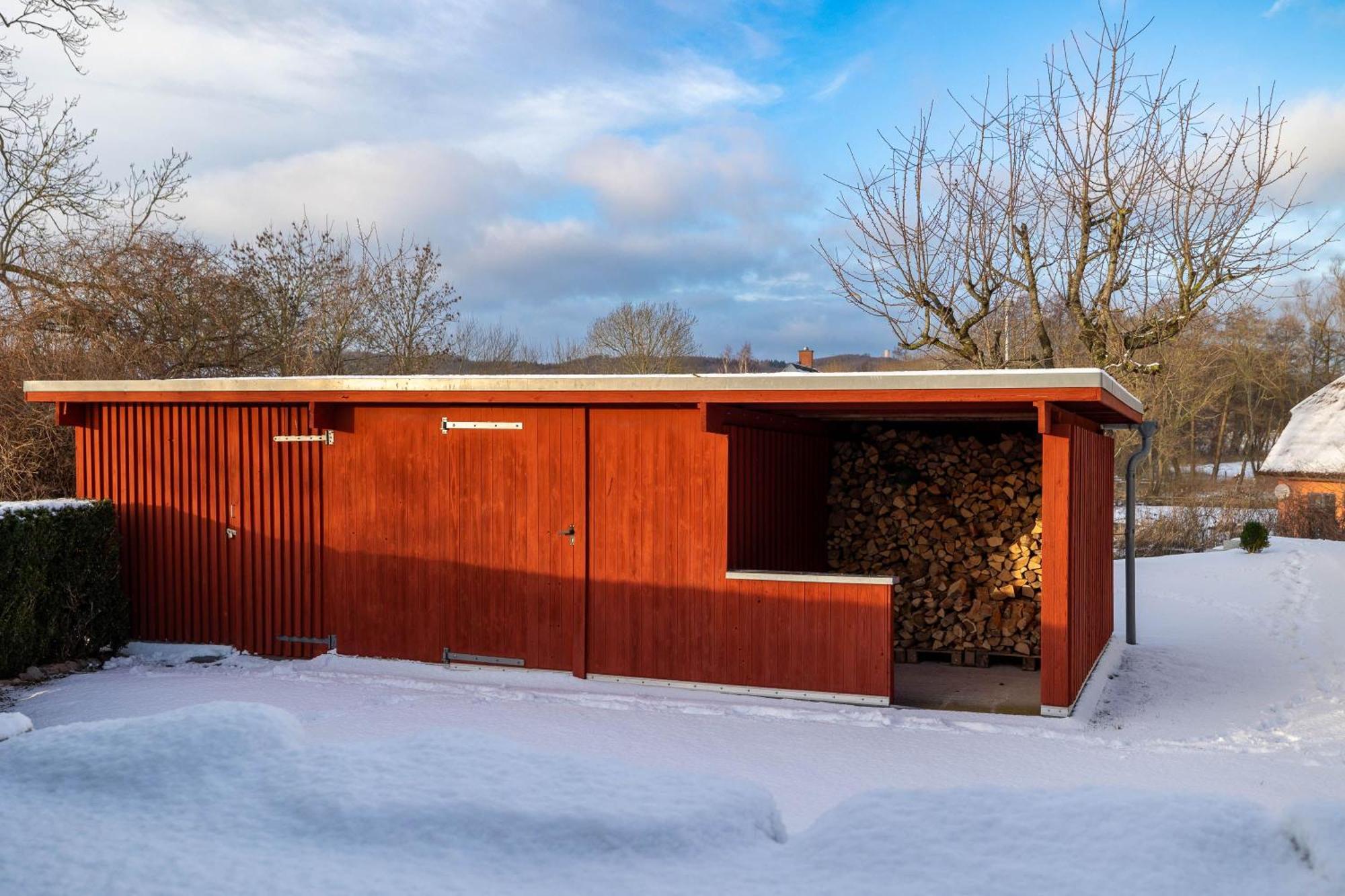 Ferienhaus Preetz 1A - Idylle Unter Reet Burtevitz Екстер'єр фото