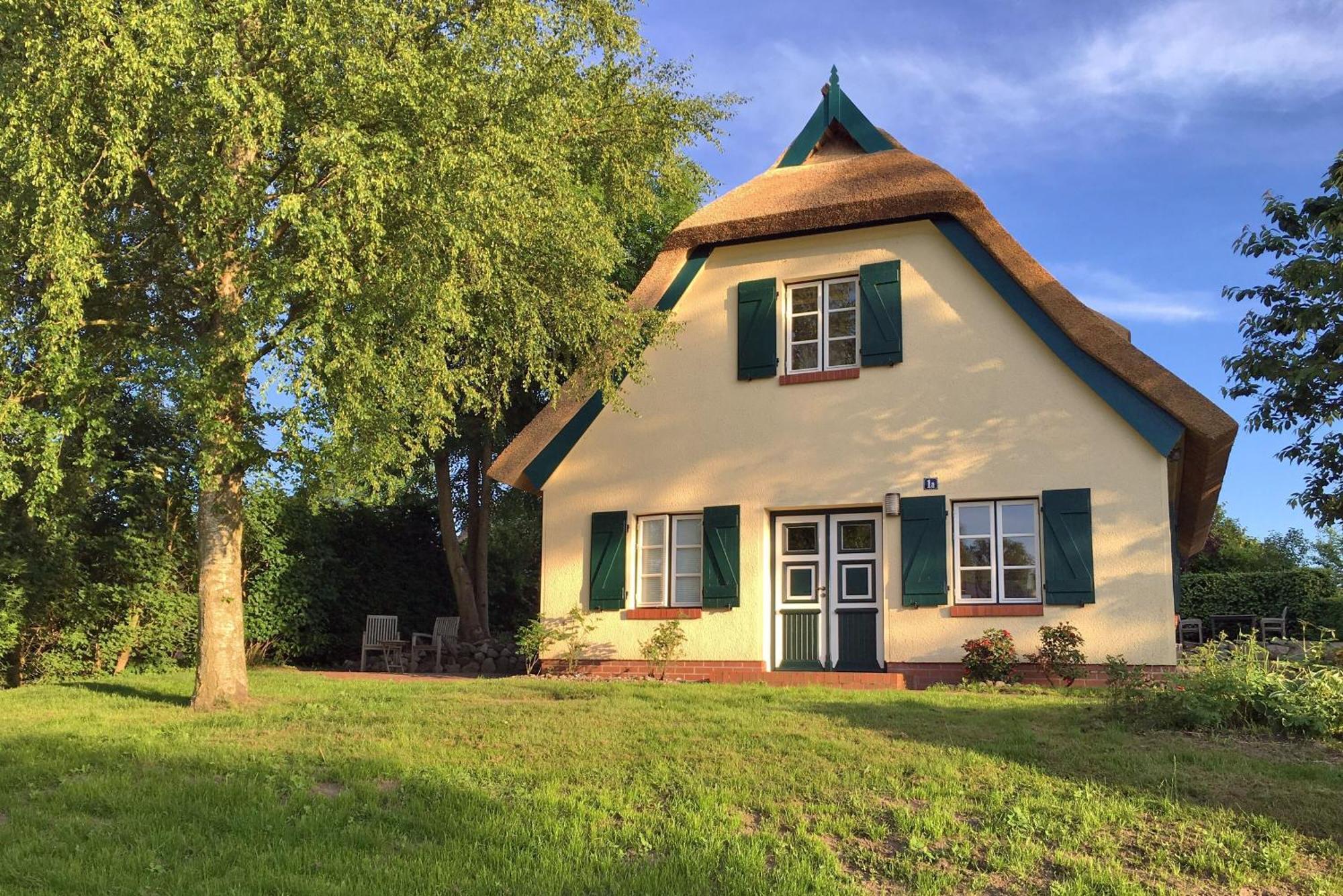 Ferienhaus Preetz 1A - Idylle Unter Reet Burtevitz Екстер'єр фото